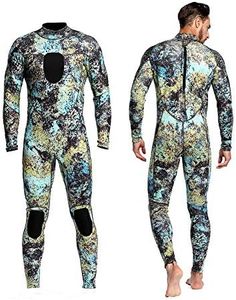 Wetsuits Mens 3MM Camo Neoprene Scuba Diving Unisex One Piece Sport Skin Spearfishing Full Suit (M)