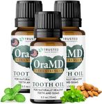 OraMD 4-in-1 Extra Strength Tooth Oil - Clinically Tested Maximum Strength Gum Disease Treatment, Gingivitis Treatment, Periodontal Disease Treatment, Sensitive Teeth and Gums - All-Natural (3 Pack)