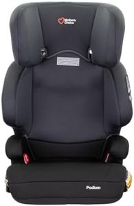 Mother's Choice Podium Booster Seat – Forward Facing Car Seat for Kids Aged 4–8 Years, Adjustable Headrest, Dual Cup Holders, Machine Washable Fabric