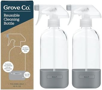 Grove Co. Refillable Glass Spray Bottles for Cleaning, 2 x 16 oz Bottles