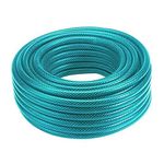 HOSEMART 30 Meter 1/2" Inch Reinforced Heavy Duty Garden Hose Pipe Water Light Weight Durable Flexible Car Washing Pressure Washing Outdoor Indoor Use Garden Pipe Working Pressure 7 Bars PVC Plastic Braided