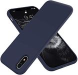 for iPhone XR Case,OTOFLY[Silky and Soft Touch Series] Premium Soft Silicone Rubber Full-Body Protective Bumper Case Compatible with Apple iPhone XR 6.1 inch Midnight Blue