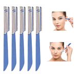 Kai Face & Eyebrow Razor For Women | For Safe & Pain free Facial Hair Removal - Pack of 1 (5pcs) | Razor for Face, Eyebrows (5)