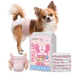Dono Disposable Dog Nappies Female, 10 pieces, Dog Diapers for Dogs in Heat, Puppy Nappy, Dog Pull-up Pants, cat nappies, super absorbent, incontinence, XS, S, M, L