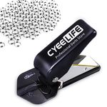 CyeeLife Dart Flight Hole Punch with 100 Metal O Rings, Dart Accessories, Brand Quality (Black)