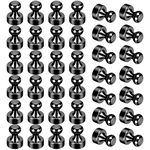 GOOZADA 36Pack Refrigerator Magnets Black Fridge Magnets for Whiteboard Strong Whiteboard Magnets Small Metal Magnets for Fridge White Board Map Kitchen Office Classroom