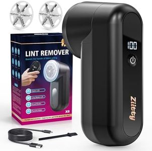 Ziitty Electric Lint Shaver, Lint Remover for 2 Adjustable Power Levels, 6-Blade Head Lint Cutter for Various Fabrics, Perfect for Women