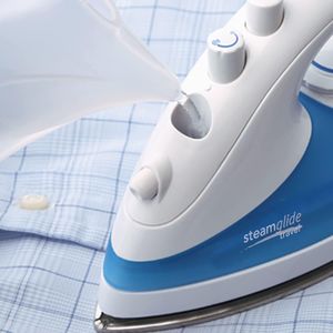 Russell Hobbs Dual Voltage Travel Iron – Steam Glide, 80ml Tank, Stainless Steel Soleplate