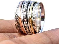 Three Tone Spinner Band Rings, Anxi