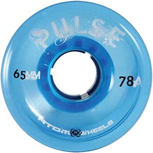 Atom Pulse Outdoor Quad Roller Skate Wheels, 65mm, Blue, 78A