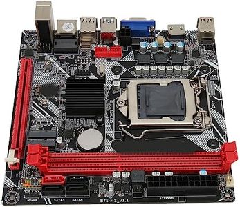 Computer Motherboard, B75 MS LGA 1155 ITX Gaming Motherboard for Celeron, i3 i5, DDR3 16GB, NVME M.2, M.2, SATA3.0, VGA, PCI E 16X, USB3.0, USB2.0