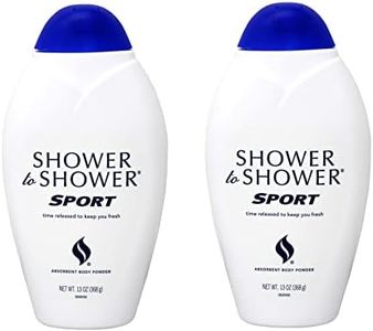 Shower to Shower Absorbent Body Powder, Sport, 13-Ounce Bottles (Pack of 2)