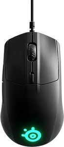 SteelSeries Rival 3 Wired 6-Button 77g Gaming Mouse - Prism 3-Zone RGB Illumination - 8,500 CPI TrueMove Core Optical Sensor