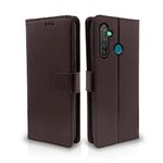 Pikkme RealMe 5 / 5s / 5i Flip Cover Leather Finish | Inside TPU with Card Pockets | Wallet Stand and Shock Proof | Magnetic Closing | Complete Protection Flip Case (Coffee)