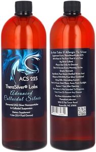 TheraSilver-TheraSilver Labs ACS 225-Advanced Colloidal Silver Liquid-225 PPM-Pure Bioactive Nano Particles for Immune Support-32 Oz-Family Size