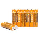 YXZHENG AAA Battery 8PCS 1.2V 550mAh Rechargeable NI-MH HHR-55AAABU Compatible with Panasonic Cordless Wireless Phone Telephone Handset DECT 6.0