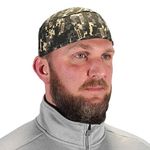 Ergodyne Chill Its 6630 Skull Cap, Lined with Terry Cloth Sweatband, Sweat Wicking, Camo