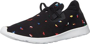 Native Unisex Apollo Moc Fashion Sneaker. (9 D(M) US, Chipped Jiffy Black/Shell White Rubber), Chipped Jiffy Black/Shell White Rubber, 11 Women/9 Men