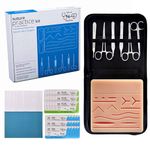 Suture Practice Kit with HD How-To Video Course - Complete Suture Practice Kit For Students, Reusable Silicone Skin Suture Pad - For Education Use Only