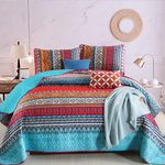 WONGS BEDDING Bohemian Quilt Set Qu