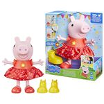 Peppa Pig Peppa’s Muddy Puddles Party Singing and Dancing Doll, Interactive Electronic Preschool Toys for 3 Year Old Girls and Boys and Up (French)