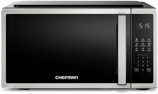 Chefman Compact Countertop Microwave, 0.7 Cu Ft, 700W, Stainless