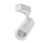 Goldmedal Figo 10W (Body Colour: White) LED Track Light - Warm White (3000K) | Pack of 1 | Suitable for 2 Wire Single Phase Power Track | Beam Angle: 36° | for Indoor Use | Up to 85 Lumens per Watt