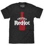 Tee Luv Men's Frank's RedHot Shirt - Since 1920 Frank's Hot Sauce T-Shirt, Heather Charcoal, L