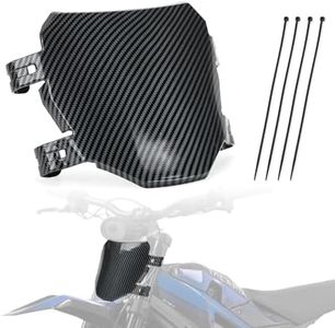 BEAROLNE Front Number Plate for Ridstar Q20 Tutti Soleil 01 Super 73 Surron Light Bee X/S Talaria XXX Talaria Sting MX3 MX4 MX5 X160/X260 Electric Bike Dirt Bike Ebike Plate Carbon Fiber Style