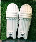 RK KAIME SPORTS Youth Cricket Batting Pad Right Leg Guard (White) 25 Inches