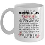 SKY DOT to My Dear Daughter in Law Gift Multicolor Ceramic Tea/Coffee Mug (325ml)