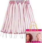Octocurl Satin Hair Curlers - Heatless Curls Overnight - Headband Curlers for Long Hair (Satin - Pink)