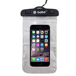 BOBO Universal Waterproof Pouch (Big Size) Cellphone Dry Bag Case for Smartphone – Transparent (Pack of 1)