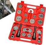 VLAND 22PCS Universal Car Piston Rewind Disc Brake Caliper Tool Kit, Compressor Wind Back Repair Tool Set for Cars Brake Pad