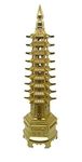 Natchcart Exclusive Golden Fengshui Polyresin Education Tower for Education and Academic Success & Positive Energy for Children (ET-2736)