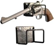 Boomstick Gun Accessories Wall Mount Single Handgun Pistol Vinyl Coated Metal Gun Rack