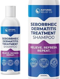 Seborrheic Dermatitis Shampoo | Anti Dandruff Shampoo for Men & Women | Itchy Scalp Treatment with Tea Tree & Salicylic Acid | Natural Antifungal Shampoo for Dry, Sensitive Scalp | 200ml