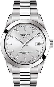 Tissot Mens Gentleman Swiss Automatic Stainless Steel Dress Watch (Model: T1274071103100)