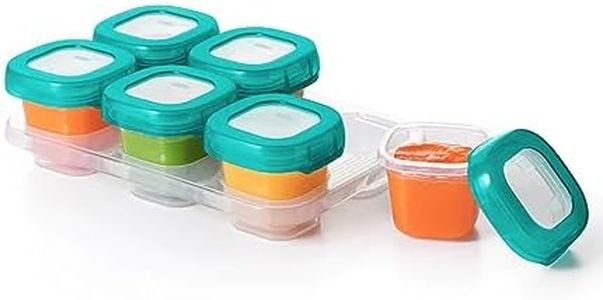 OXO TOT Baby Blocks Freezer Storage Containers (2 Oz), Teal, 1 Count (Pack of 1)