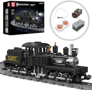 Mould King 12032 Technik Steam Train, Kit de Blocs de Construction, Locomotive à Vapeur Shay Art télécommandée, Bloc de Construction STEM Clamp Block Toy pour Enfants/Adultes (880 PCS)