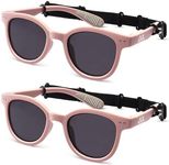 EYEBUDDY Toddler Sunglasses Age 2-4/3-5: Kids Polarized Sun Glasses for Boys/Girls 2-pack, UV 400 Shades for Children