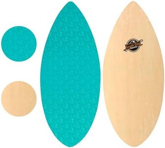 South Bay Board Co. - 41" / 36” Skipper Skimboard - Beginners Skim Board for Kids - Durable, Lightweight Wood Body with Wax-Free Textured Foam Top Deck - Performance Tear Drop Shape