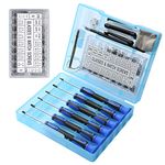 Kingsdun Eyeglass Repair Kit with 1100pcs Eyeglass Screws & Nose Pads Include 6pcs Phillips Flat Head Screwdriver Set & Curved tip Tweezer for Eyeglasses, Sunglasses,Watch Clock Repair (Upgraded)