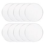 Gsrhzd Acrylic Discs, 10 PCS 15CM Acrylic Circle Blanks, 2MM Thick Clear Acrylic Sheets, Transparent Round Acrylic Blanks, Acrylic Circles, for Picture, Frame, Painting, DIY Crafts, Display Projects