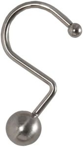 Maytex™ Metal Ball Shower Ring, Brushed Nickel