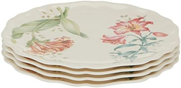 Lenox Butterfly Meadow Melamine 4Pc Accent Plate, 1.90 LB, White