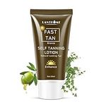 Trendyfave Self Tanning Lotion, Fast Tan Cream, Bronze Self Tan Body Glow, Shine Bown Instant Tan, Tanning Accelerator, Natural Looking Tan, Streak-Free Finish, Vegan, 50ml