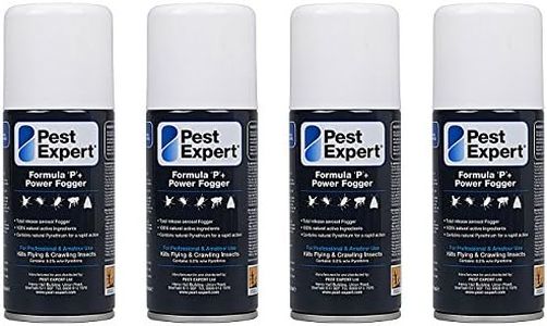 Clothes Moth Killer Fogger 4 x 150ml- Formula 'P+' Moth Fumigator from Pest Expert (HSE approved and tested – professional strength product)