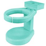 Durable Cup Holder for Outdoor Furniture - Adirondack Chair Cup Holder Attachment, Affordable, Perfect for Outdoor Enthusiasts, Teal in Color - Southern Homewares