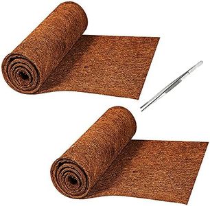 MCLANZOO Reptile Carpet Mat, Coconut Fiber Liner,Snake Bedding,Lizard Cage Mat/Substrate for Snakes, Chameleons, Geckos ands Kitchen Use (30"x12"（2pc）)